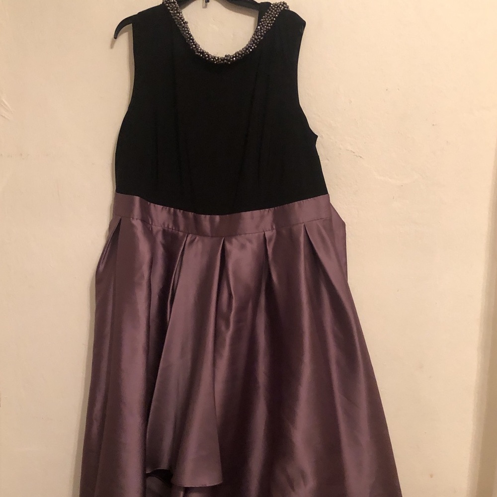 Long dress with asimetrical design for Curvy woman